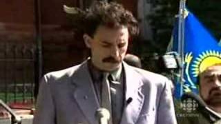 Borat's speech on Kazakhstan's new media ads