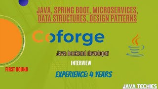Coforge java interview questions and answers | Microservices interview questions