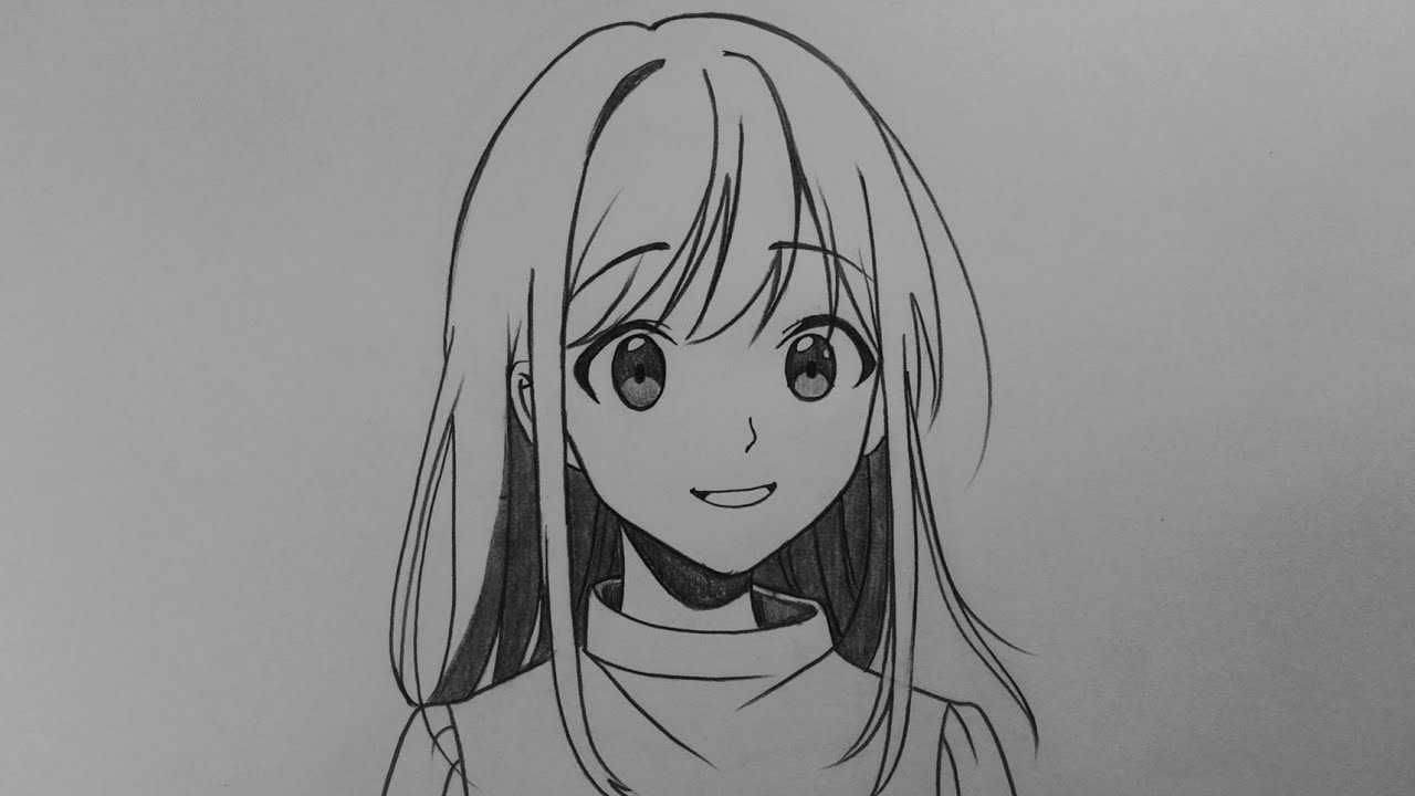 Gambar Sketsa Kartun Cewek