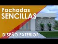 ✔️✔️ FACHADAS DE CASAS SENCILLAS. Casas con fachadas bonitas, elegantes y económicas.