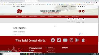 Syncing School Site Calendars - App & Web Sites