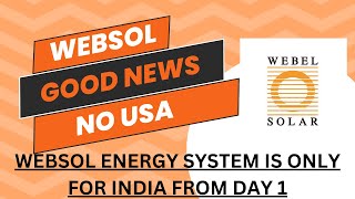 Websol Energy System | Stock  Good News🟢| Cater to only India and Europe Market 🟢