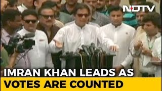 Imran Khan's PTI Ahead As Votes Are Counted In Pakistan Polls