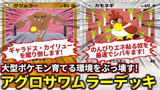 (ポケポケ)ギャラドス6回蹴って倒したわｗｗｗ最速で殴り始めて盤面を破壊させる速攻型サワムラーカモネギデッキ！(ポケポケ対戦 #ポケカアプリ #ポケカ #幻のいる島)