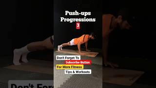 🔥pushups progressions| Beginner to advanced 🤔 #viral #youtubeshorts #fitnessbymaddy #shorts