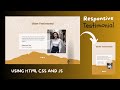 How to Make a Responsive Testimonial Slider in HTML, CSS & JavaScript | A Step-by-Step Tutorial