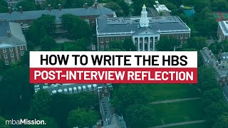 Tips for Your HBS Post-Interview Reflection