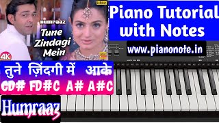 Tune Zindagi Mein Aake Piano Tutorial with Notes | Humraaz Julius Murmu Keyboard तुने जिंदगी में आके