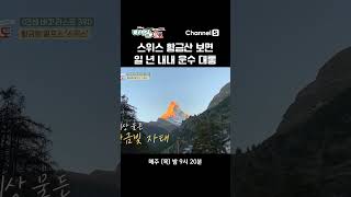 3대가 덕을 쌓아야 볼 수 있는 스위스의 황금산🏔️ #다시갈지도 #shorts