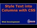 Style Text into Columns with CSS