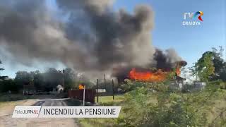 INCENDIU LA PENSIUNE