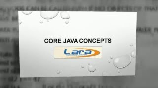 lara technologies java concepts