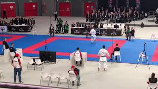 Matia Busato (ITA) Vs Ryo Kiyuna (JPN) WKF World Karate Championships 2018 Male Kata