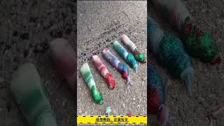 Experiment Car vs 32 Rainbow Water Balloons #Short 10