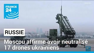 La Russie affirme avoir intercepté une vingtaine de drones ukrainiens • FRANCE 2