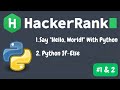 Hacker Rank Intro | Say 