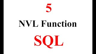 NVL Function by SQL