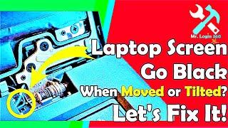 Laptop troubleshooting - why does your laptop screen go black when moved or tilted? Let's fix it!
