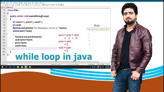 while loop in java with example | Fibonacci Series| while loop