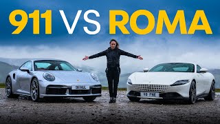 Ferrari Roma VS Porsche 911 Turbo S: Which Is Best? | 4K