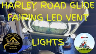 HARLEY ROAD GLIDE FAIRING VENT LIGHTS INSTALL