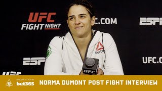 NORMA DUMONT POST FIGHT INTERVIEW - UFC APEX 15