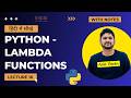 16. Python Lambda Functions in Hindi | Python Tutorial for Beginners in Hindi | Amit Thinks