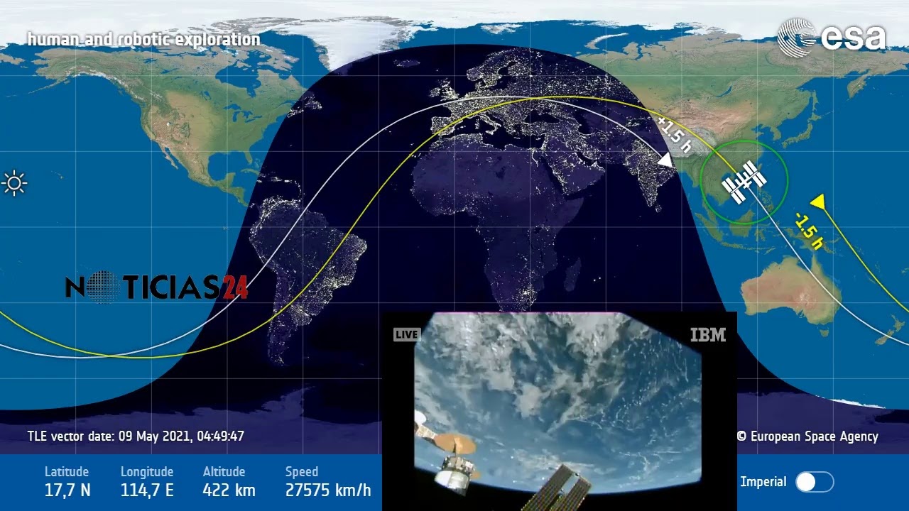 Live Space Station Tracking Map - YouTube