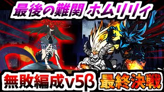 【今までありがとうございました】無敗編成v5β VS ホムリリィ ごめんね　【にゃんこ大戦争】