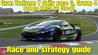 Gran Turismo 7 daily race C race and strategy guide...Group 4 - Brands Hatch GP Circuit