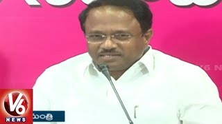 Minister Laxma Reddy Criticize Congress Leaders Over Jadcherla Public Meeting | V6 News