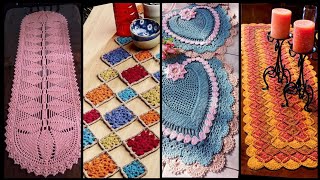 unique fantastic Gorgeous crochet pattern of handmade table cover design ideas