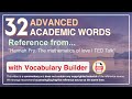 32 Advanced Academic Words Ref from 