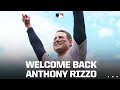 Anthony Rizzo gets warm ovation for first game back at Wrigley Field!