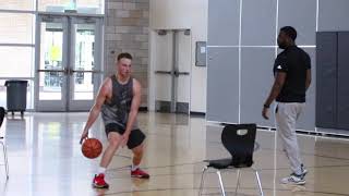 NBA Trainer Nate Bowie takes Former D1 Collin Hunn through a NBA COMBINE WORKOUT