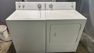 Whirlpool Estate Washer and Electric Dryer Set Demo