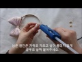 쟈가드 원단으로 만든 럭셔리한 헤어밴드만들기 리본공예 how to make a heaband tutorial diy 핸드메이드집