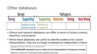 ACMG AMP guidelines overview and optimization