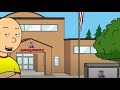 Caillou Turns the School into Chuck E Cheese's (2014 Old Video)