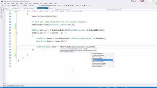 Xamarin Android Lesson2 - Input, Activities, and Intents