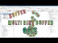 QGIS Tutorial || How to create Buffer & Multi Ring Buffer using QGIS