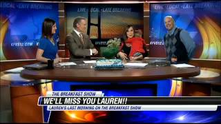 Lauren  Keith last day at KFVS TV Farewell  3-8-2013