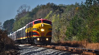 Trains in south MS ft CPKC holiday train 12/1/24