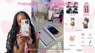 iPhone 14 pro max unboxing (silver) aesthetic customization and phone tour