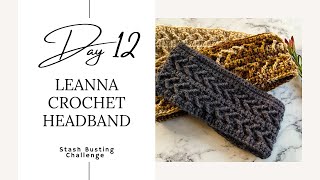 Chevron Crochet Headband | Stash Busting Challenge #crochet #crochetpattern #diycrochet #headband