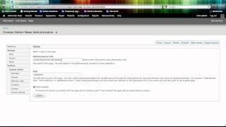 Utilizing the Administrative Section