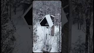 30 ft up in the air - UHU cabin @RepereBoreal #cabintour