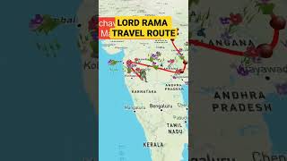 Lord Rama travel from Ayodhaya to Srilanka #ramanaya #ram #route #world #shorts #maps #road#hanuman
