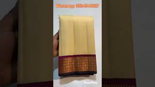 #Pure#kanchipuram silk sarees handwoven with 1\u00262g pure jari traditional pattern#whatsapp 9324546827