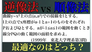 逆像法vs順像法〜最適なのはどっち？〜1999年東北大学理系第3問